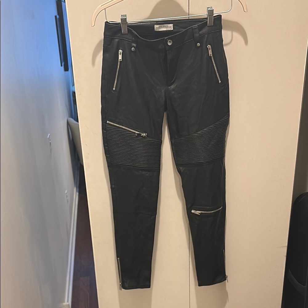 Faux Leather Moto Leggings